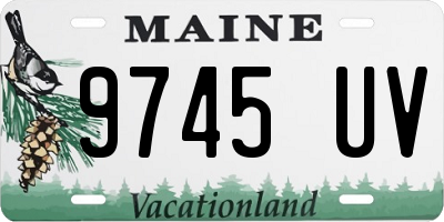 ME license plate 9745UV
