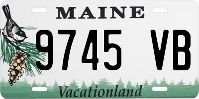 ME license plate 9745VB