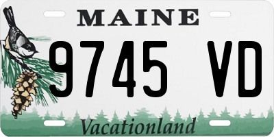 ME license plate 9745VD