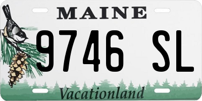 ME license plate 9746SL