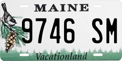 ME license plate 9746SM