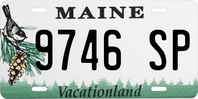 ME license plate 9746SP