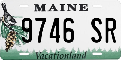 ME license plate 9746SR