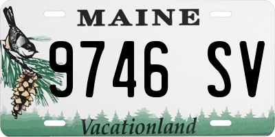 ME license plate 9746SV