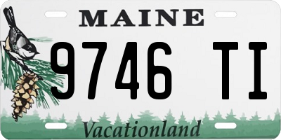 ME license plate 9746TI