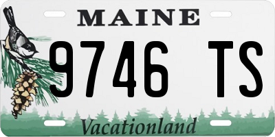 ME license plate 9746TS