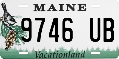 ME license plate 9746UB