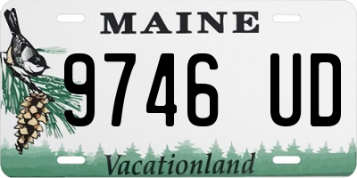 ME license plate 9746UD