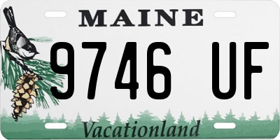 ME license plate 9746UF