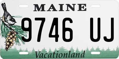 ME license plate 9746UJ