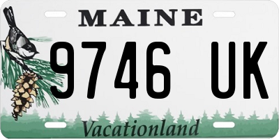 ME license plate 9746UK