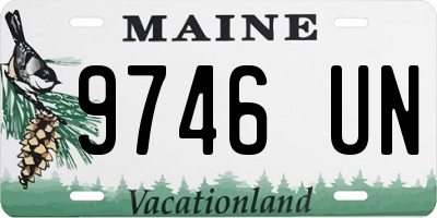 ME license plate 9746UN