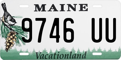 ME license plate 9746UU