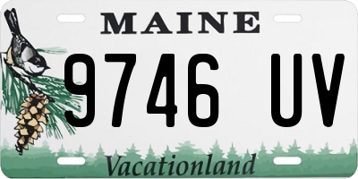 ME license plate 9746UV