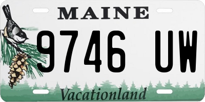 ME license plate 9746UW