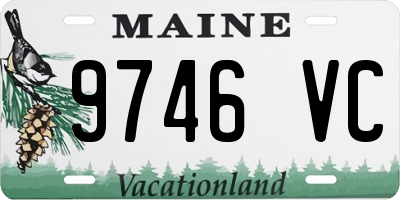 ME license plate 9746VC