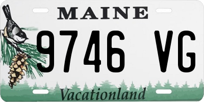 ME license plate 9746VG