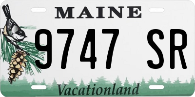 ME license plate 9747SR