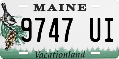 ME license plate 9747UI