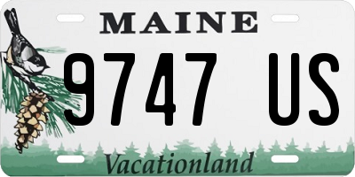 ME license plate 9747US