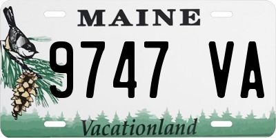 ME license plate 9747VA
