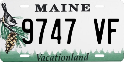 ME license plate 9747VF