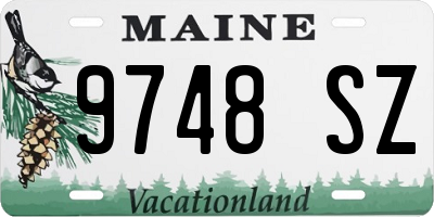ME license plate 9748SZ