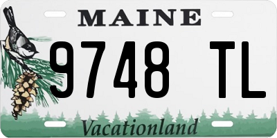 ME license plate 9748TL