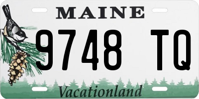 ME license plate 9748TQ