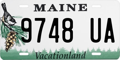 ME license plate 9748UA