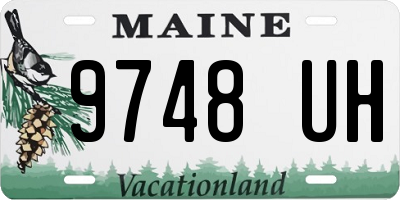 ME license plate 9748UH