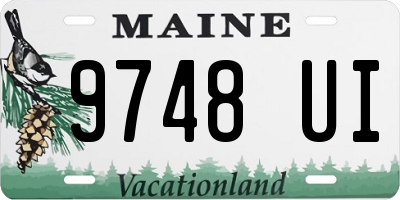 ME license plate 9748UI