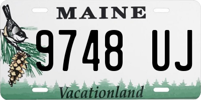 ME license plate 9748UJ