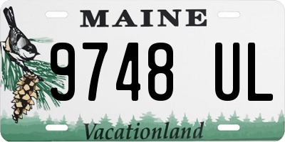 ME license plate 9748UL