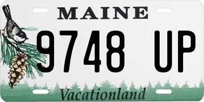 ME license plate 9748UP
