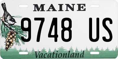 ME license plate 9748US