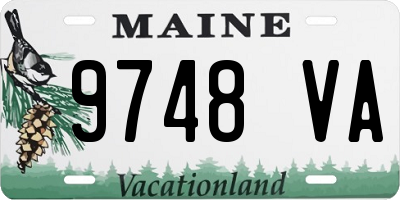 ME license plate 9748VA