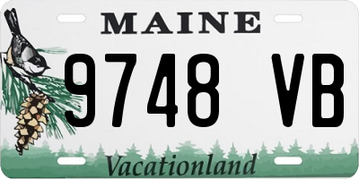 ME license plate 9748VB