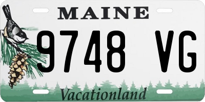ME license plate 9748VG