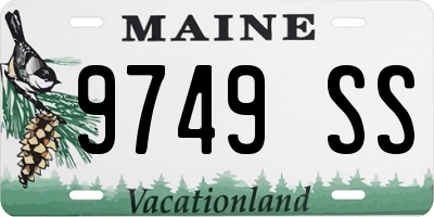 ME license plate 9749SS