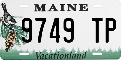 ME license plate 9749TP