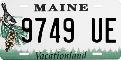 ME license plate 9749UE