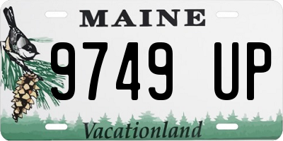 ME license plate 9749UP