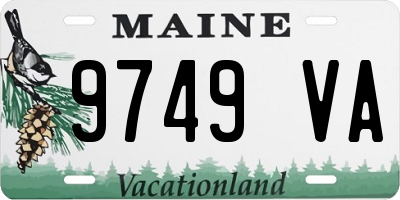ME license plate 9749VA