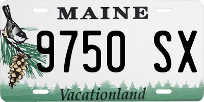 ME license plate 9750SX