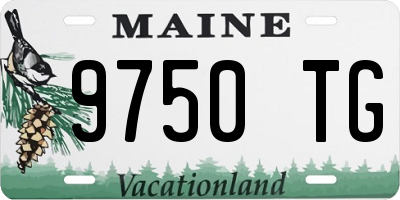 ME license plate 9750TG