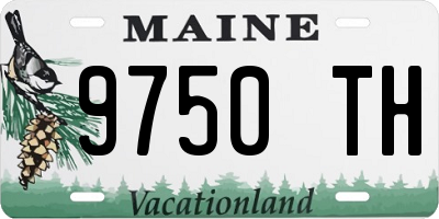 ME license plate 9750TH