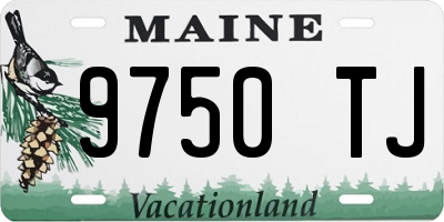 ME license plate 9750TJ