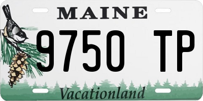 ME license plate 9750TP
