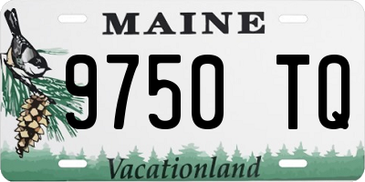 ME license plate 9750TQ